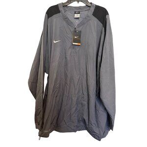 Nike Storm-FIT 1/4 Zip Mens Pullover Jacket XL Gray/Black Lightweight Rainproof